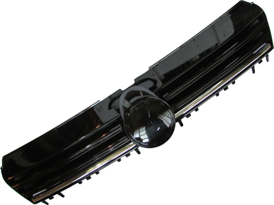 Grade fox 15 preta friso cromado