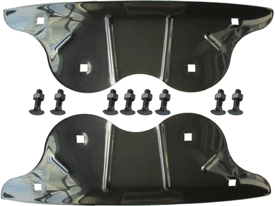 Polaina fusca reforco inox cromada 2 pecas