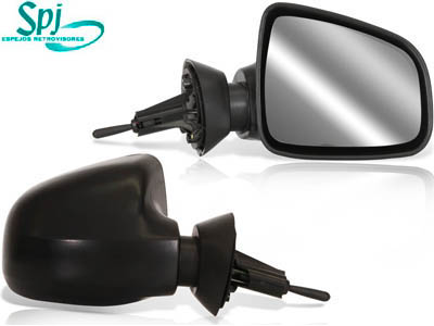 Retrovisor ext logan 10 13 e sandero 10 14 ld c c preto