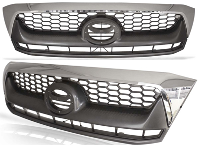 Grade hilux 09 11 cinza moldura cromada a209c23f 4bbe 4725 8e05 ad2cf084d9ab