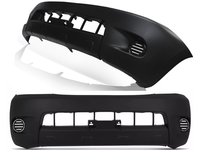 Parachoque dianteiro hilux 05 08 s furo moldura