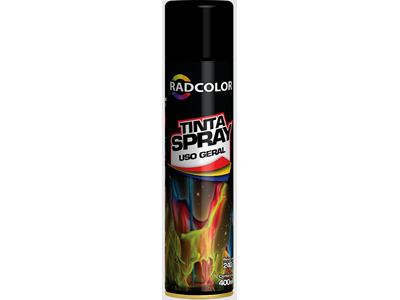 Spray Preto Semi Fosco (400 Ml - 240 Gramas)
