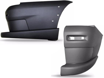 Ponteira parachoque strada 08 13 td cinza