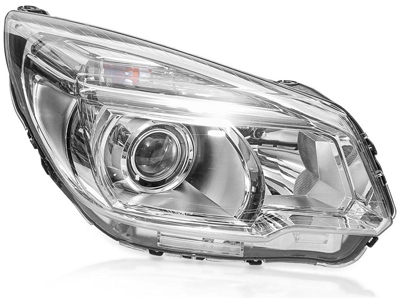 Farol s 10 12 16 ld mascara cromada c projetor