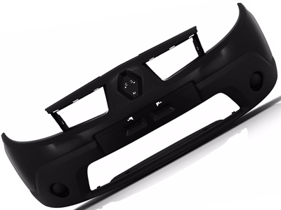 Parachoque dianteiro sandero 08 11 preto liso s milha