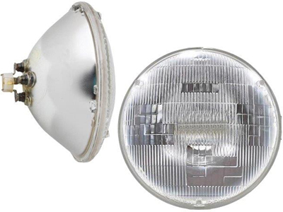 Farol sealed bean 130mm c lampada embutida