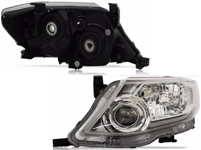 Farol hilux sw4 12 15 le mascara cromada