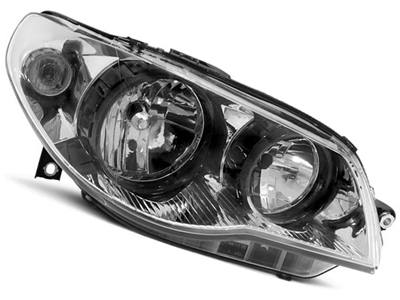 Farol palio 04 ld mascara cromada defletor preto d706e491 5ba2 4f08 8bb5 5f345a906e40