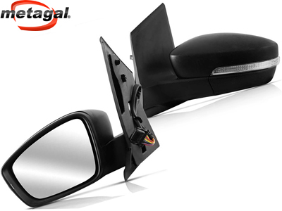 Retrovisor ext fox 15 le c c eletrico c seta preto