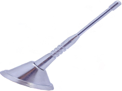 Antena teto decorativa cromada haste curta 120mm