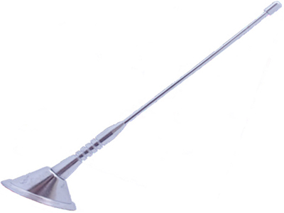 Antena teto decorativa cromada haste media 245mm