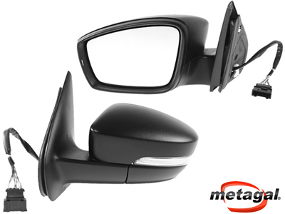 Retrovisor ext golf 12 13 le c c eletrico preto c pisca