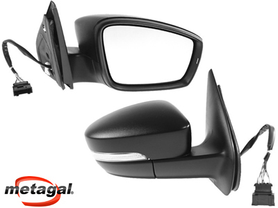 Retrovisor ext golf 12 13 ld c c eletrico preto c pisca