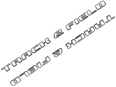 Faixa parati track field grafite jogo