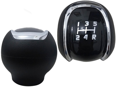 Bola cambio argo cronos 5 marchas preta aro cromado