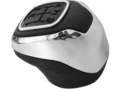 Bola cambio uno mobi 5 marchas preta aro borda cromado