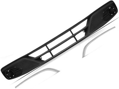 Grade parachoque onix prisma 13 16 central c friso cromado