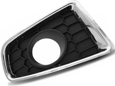 Grade parachoque sandero 12 14 ld c milha aro cromado