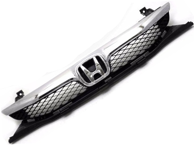 Grade civic 09 11 preta c friso cromado
