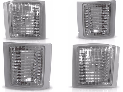 Lanterna silverado cristal de dd kit inferior e superior