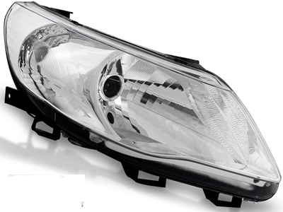 Farol Gol 08/12 LD (Máscara Cromada - Foco Simples)