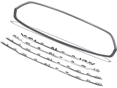 Friso grade ka sedan 15 cinza moldura filetes