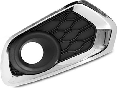 Grade parachoque sandero 15 ld c milha aro cromado