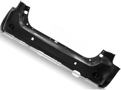 Parachoque traseiro hilux sw4 05 11 preto c furo sensor