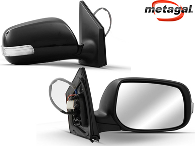 Retrovisor Ext Corolla 09/14 LD c/c (Elétrico Preto C/Seta)