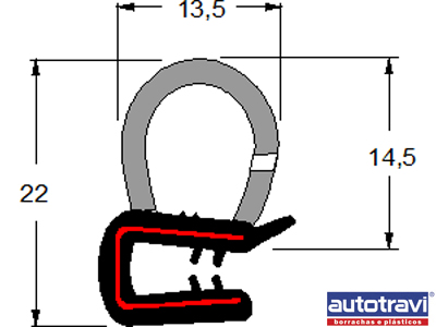 Borracha porta universal 1 bulbo baixa s aba preta 2fcdd8b4 0692 4b7e 84be 0a7a47e01aa8