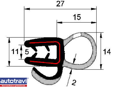 Borracha Tampa Traseira Fox/Crossfox/Spacefox,Gol/Voyage 08/