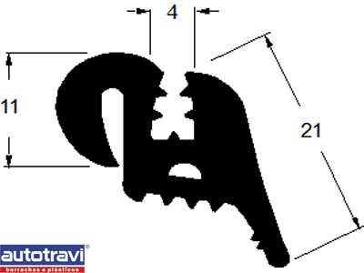 Borracha Vigia Kombi 67/96