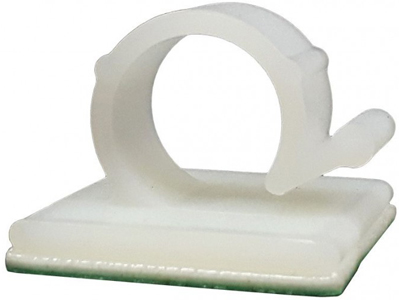 Clip Fios/Cabos Autoadesivo (10 Peças)(23,5mm x 24mm)
