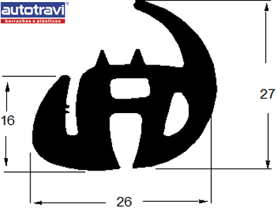 Borracha vigia chevette s encaixe friso deae6832 86d7 49c1 9ba3 c9ddbaeec686