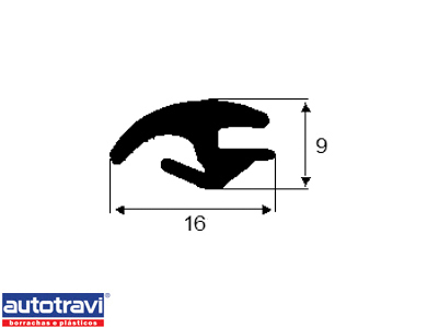 Borracha Vigia Corsa Hatch 94/02 2P (Externo)