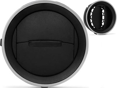 Difusor ar painel gol 13 borda prata miolo preto