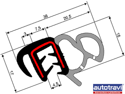 Borracha porta vectra 06 astra 99 sandero 14 logan 13