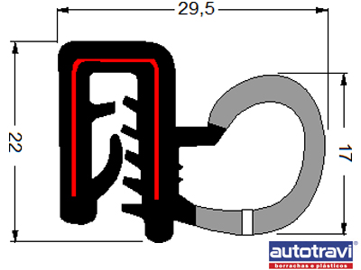 Borracha porta s 10 silverado 00 hilux 04 ranger s aba