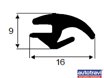 Borracha Vidro Lateral Corsa Hatch 94/02 2P (Fixo)
