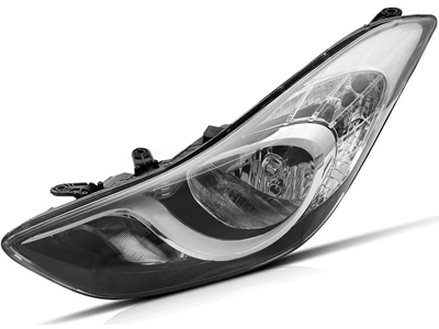 Farol elantra 11 14 le mascara cromada