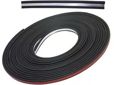 Friso Universal Colante Preto/Cromado Estreito (9 Mtrs 13mm)