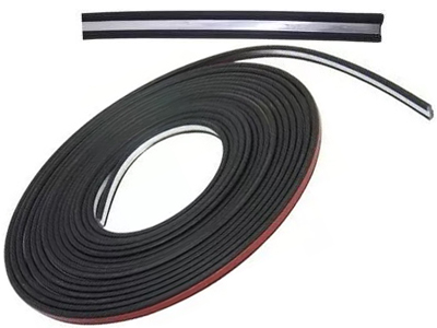 Friso Universal Colante Preto/Cromado Médio (9 Metros, 14mm)