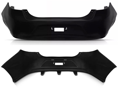 Parachoque traseiro ka sedan 15 18 preto liso