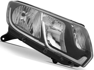 Farol logan 14 e sandero 15 ld friso cromado