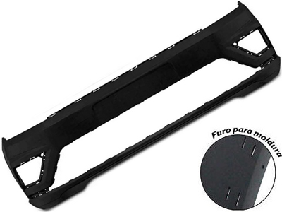 Parachoque Dianteiro Saveiro 17/23 (C/Furo Preto Texturizad)