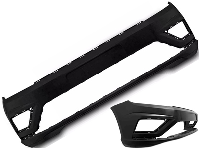 Parachoque dianteiro gol voyage 18 s furo preto liso