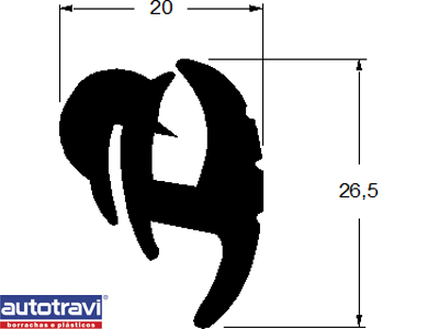 Borracha Parabrisa Uno/Premio/Elba /90 e Fiorino 86/90