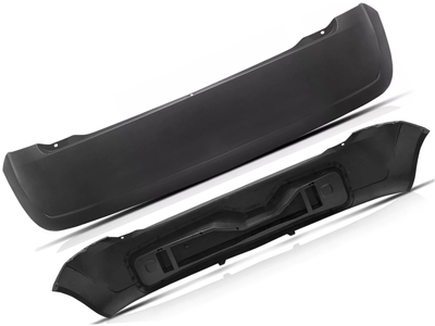 Parachoque traseiro fiesta hatch 03 07 preto