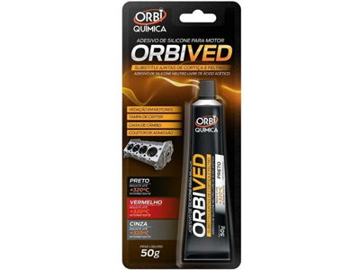 Silicone Alta Temperatura Acético Preto (50 Gramas)