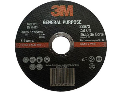 Disco corte general purpose 3m 115mm x 1 2mm x 22 23mm